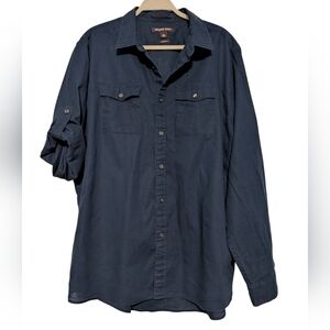 Michael Kors Linen Blend Button Down Shirt